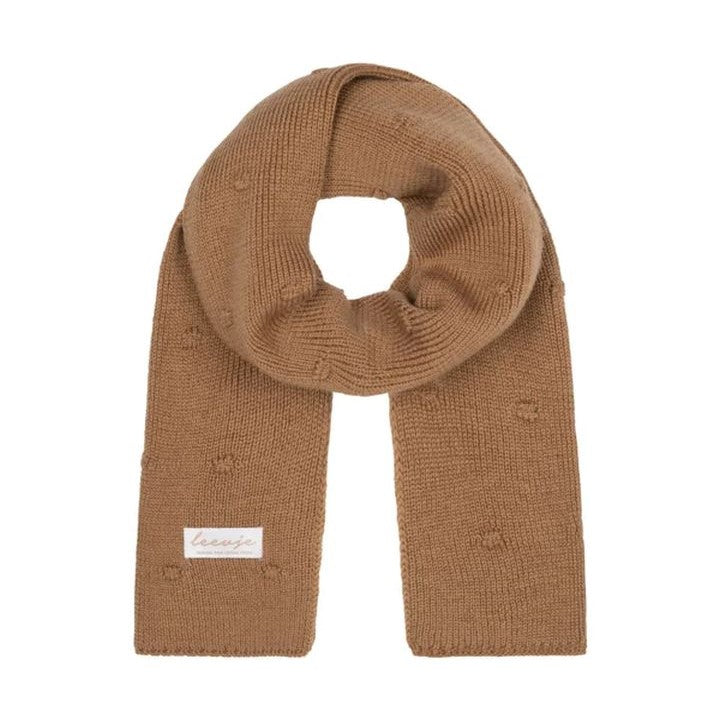 Écharpe en maille popcorn - Marron / M | leevje