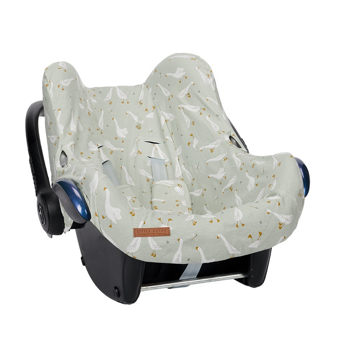 Babyschalenbezug Little Goose aus Baumwolle – Passend für 3-Punkt-Gurt Babyschalen