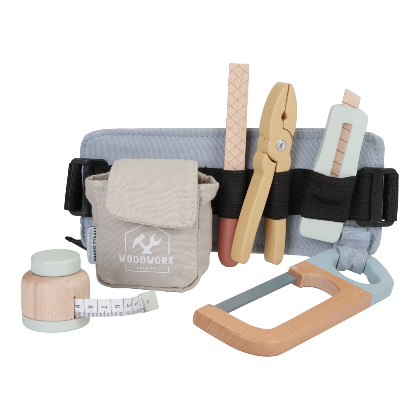 blue tool belt