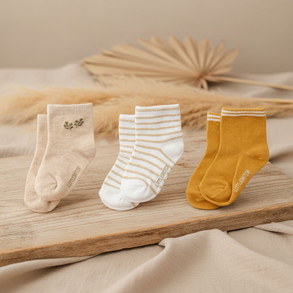 Chaussettes bébé lot de 3 pour nouveau-nés