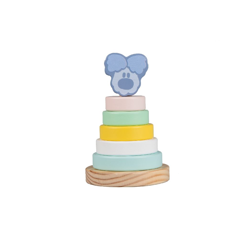 Personalisierter Stapelturm Wusel Baby – Geschenk zur Geburt | Schmatzepuffer