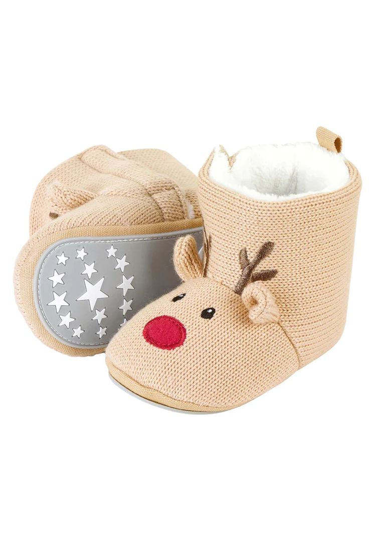 Bottines bébé renne taille 22, beige | Sterntaler