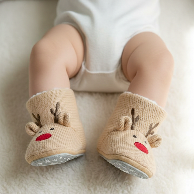 Bottines bébé renne taille 20, beige | Sterntaler