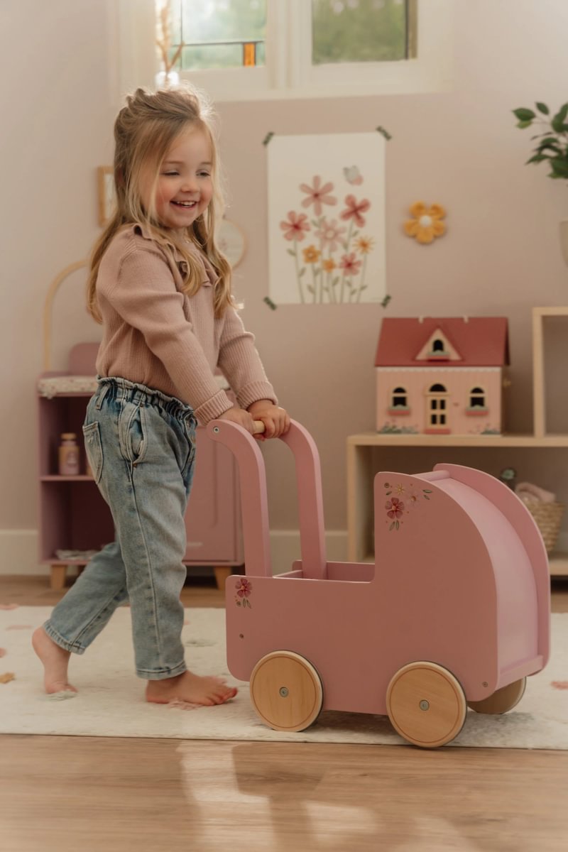Puppenwagen Holz