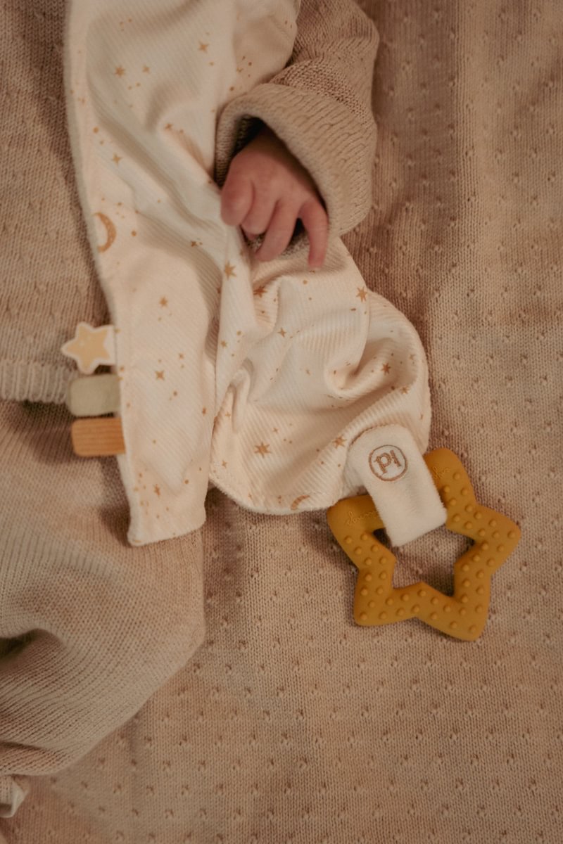 Schmusetuch mit Beißring Newborn Naturals