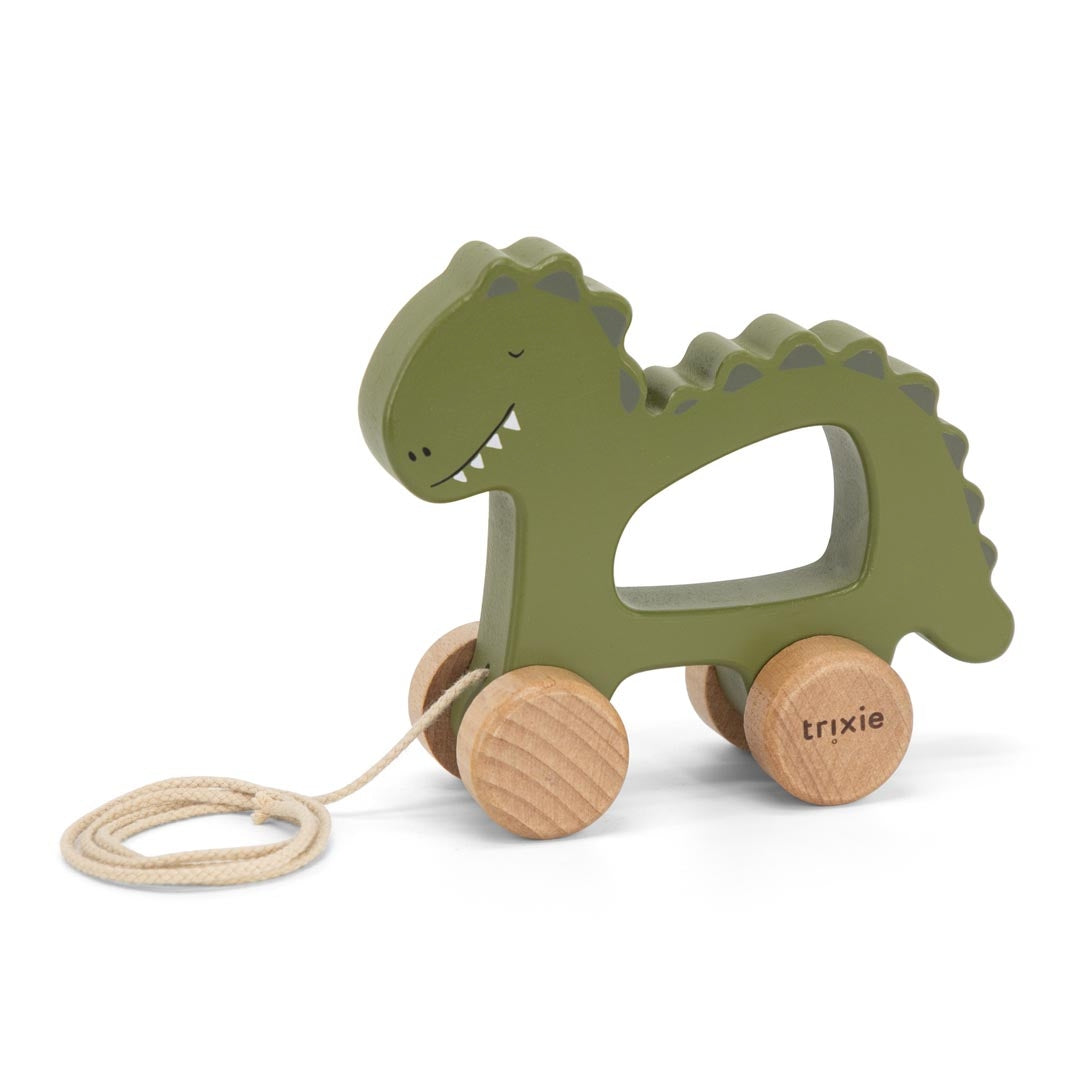 Wooden Pull Toy - Mr. Dino | Trixie