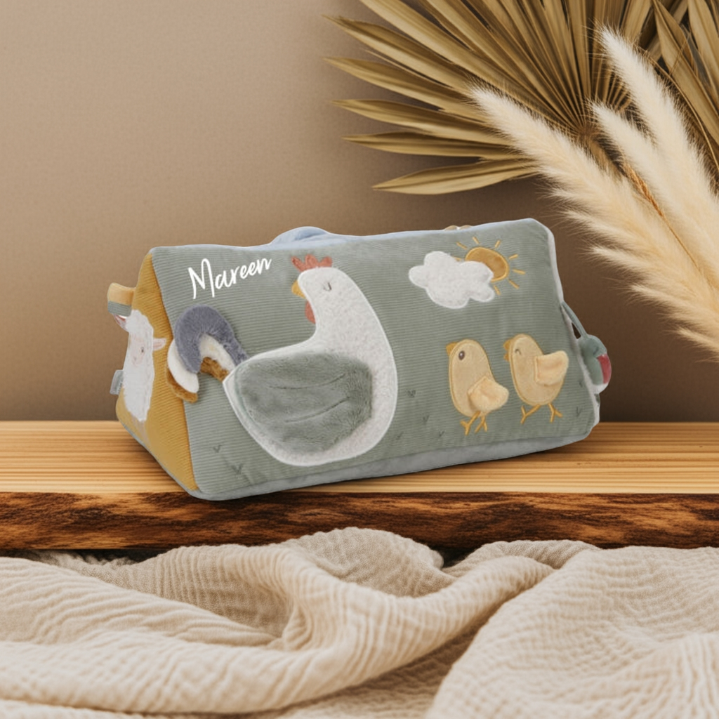 Coussin d'activités triangulaire Little Farm