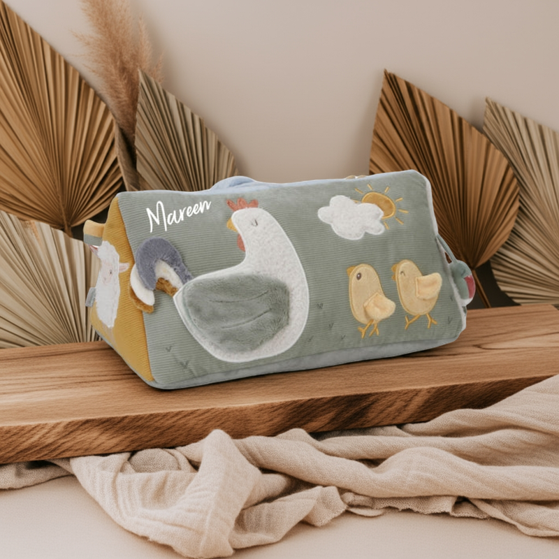 Coussin d'activités triangulaire Little Farm