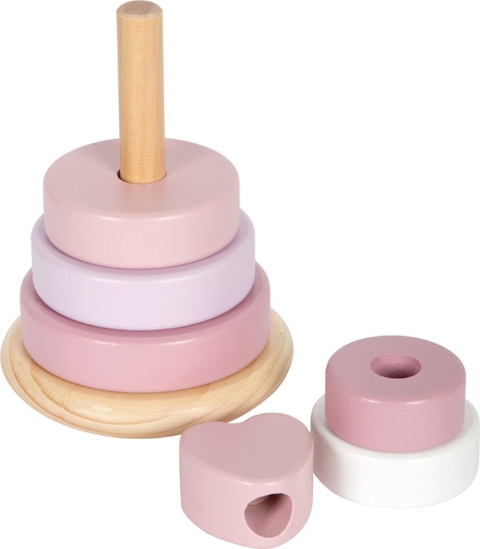 Personalisierter Stapelturm rosa - Geschenk zur Geburt | by Schmatzepuffer