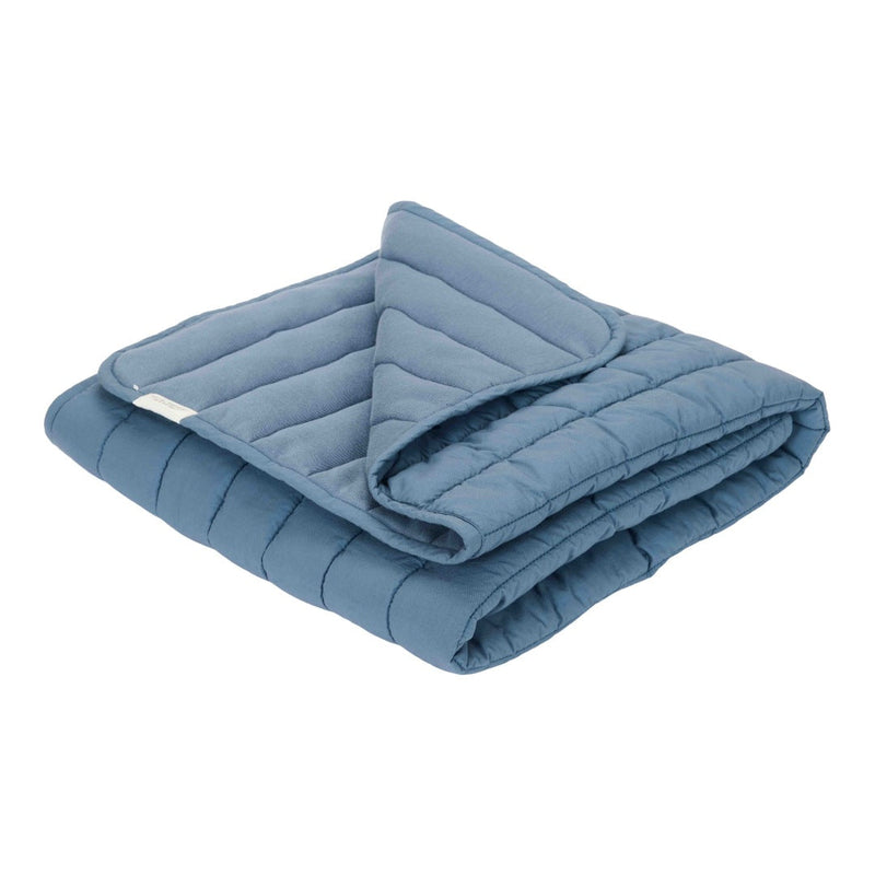Quilted duvet for children's bed Dark Blue | Little Dutch