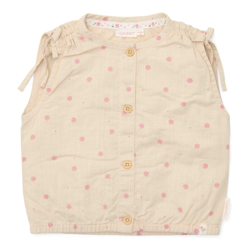 Ärmellose Bluse Sand für Babys und Kinder