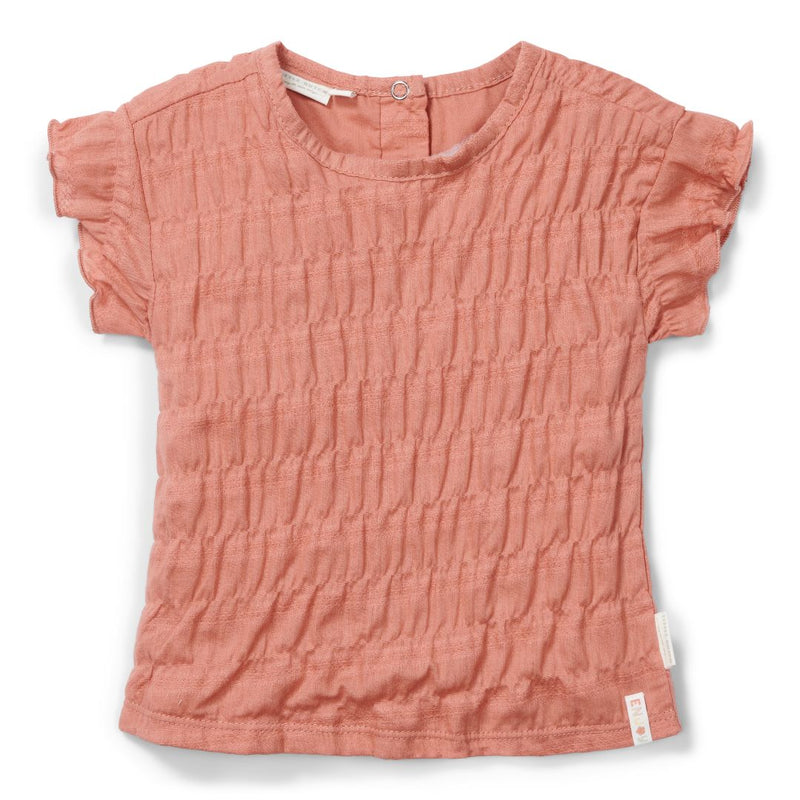 T-Shirt kurzarm Rose Pink – Kinder T-Shirt mit Blumenmotiv