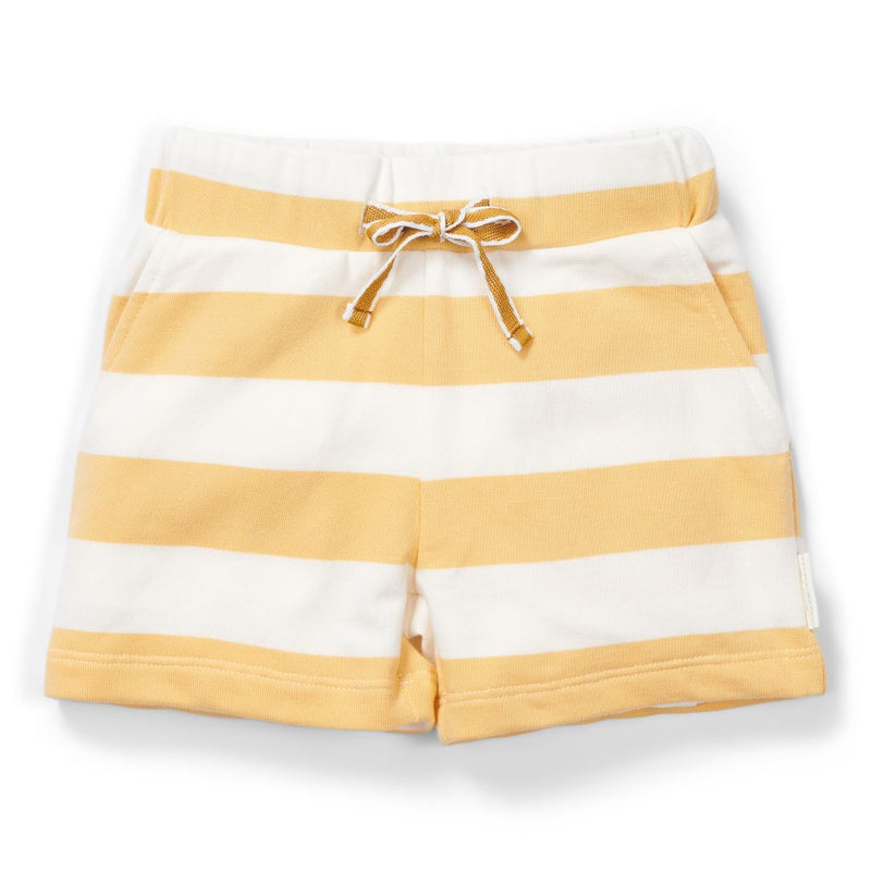 Kurze Hose Sunny Yellow Stripes für Kinder