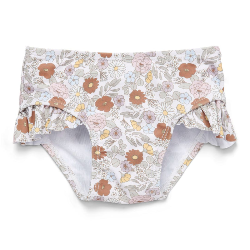 Maillot de bain à volants vintage à petites fleurs | Little Dutch