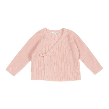 Cardigan cache-cœur Essential Pure Soft Pink | Little Dutch