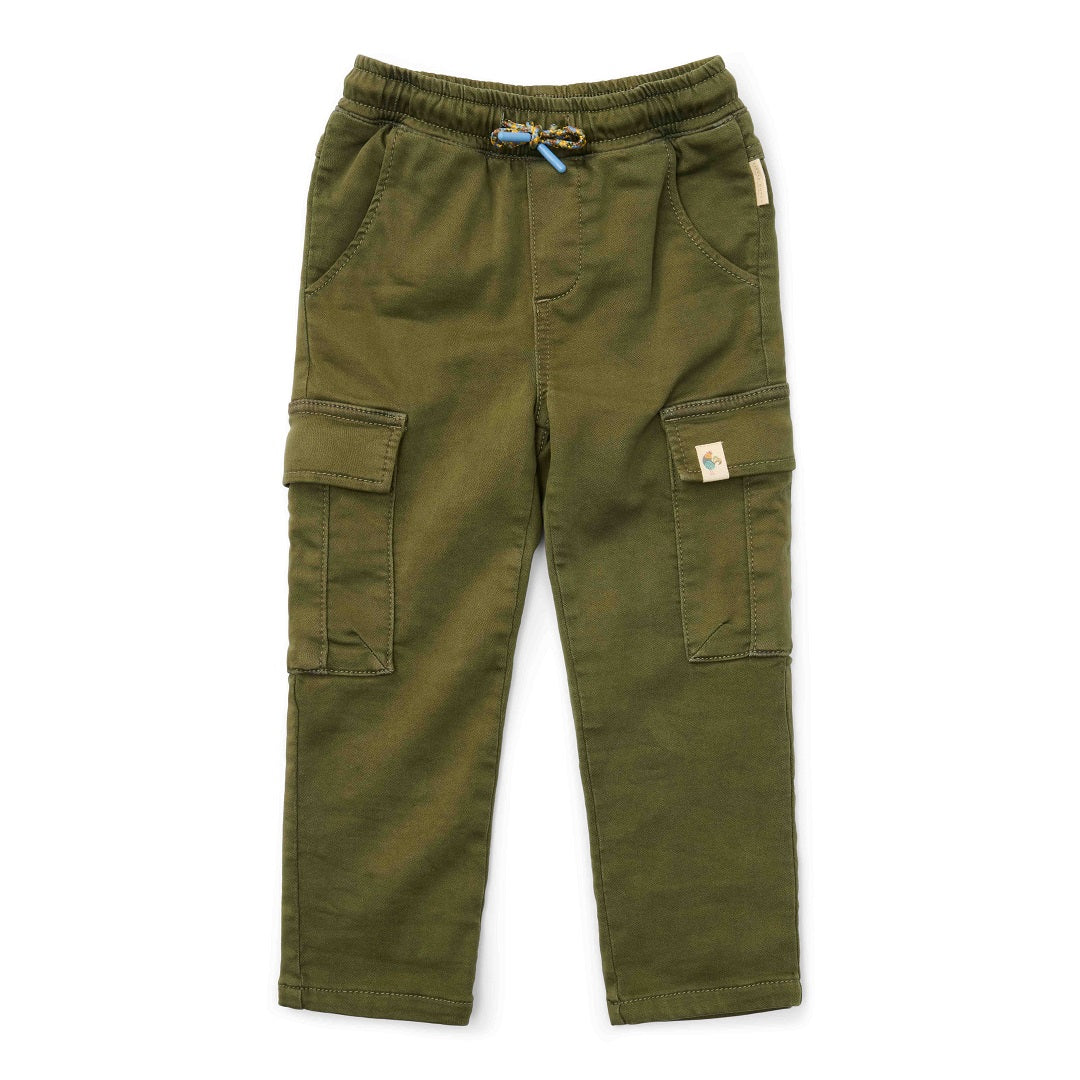 Pantalon de jogging cargo vert foncé pour enfants