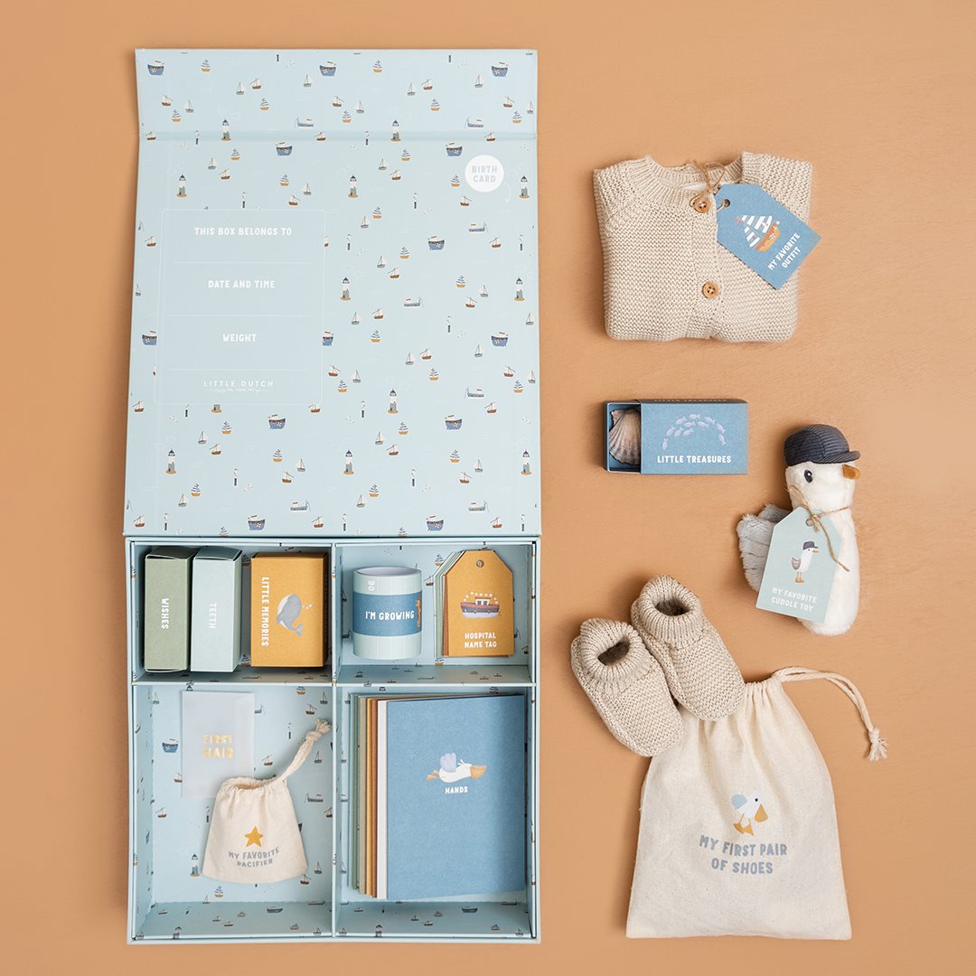 Geschenkset zur Geburt Sailors Bay – Babygeschenk zur Geburt