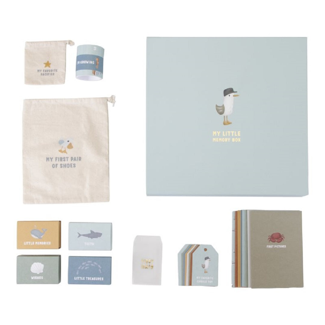 Erinnerungsbox Sailors Bay – Baby Erinnerungsbox | Geschenk zur Geburt & Taufe