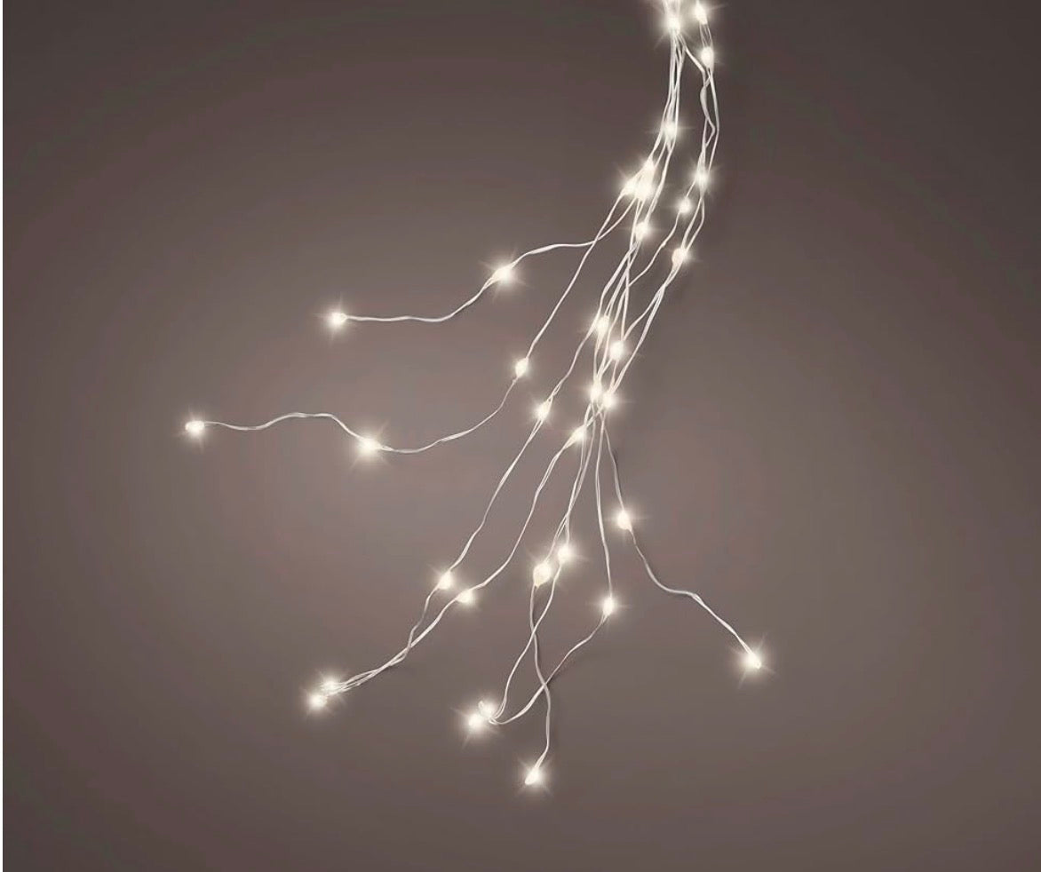 Deko LED Micro Lichterkette für Weihnachtsbaum 180cm Weiß | lumineo