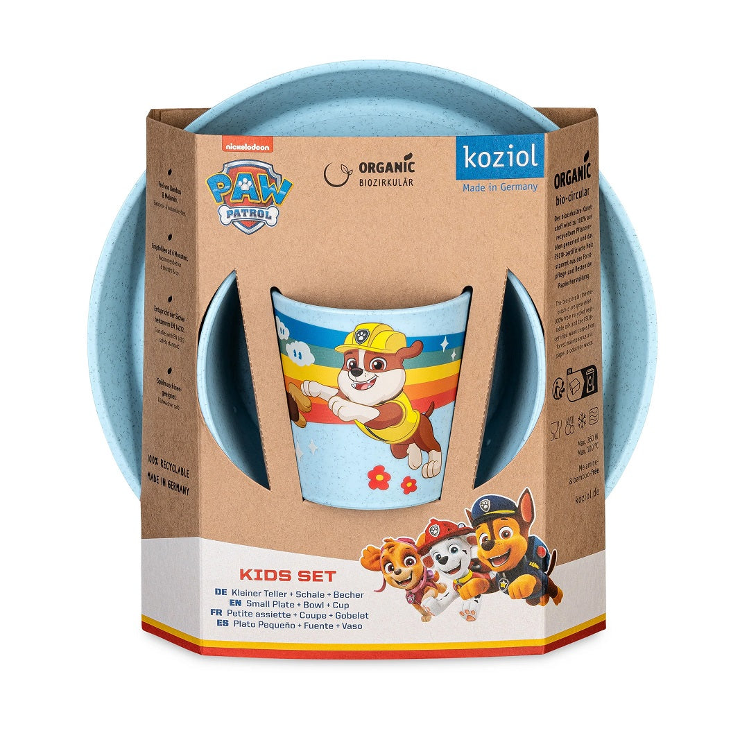 Geschirrset Connect Grow Paw Patrol 3-teilig, blau | Koziol