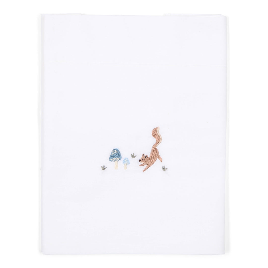 Children's bed sheet embroidered Mushrooms | Little Dutch