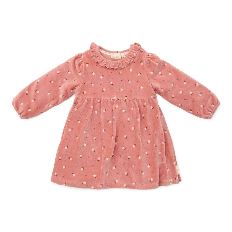 Robe à manches longues à fleurs roses chaudes – Little Farm | Little Dutch