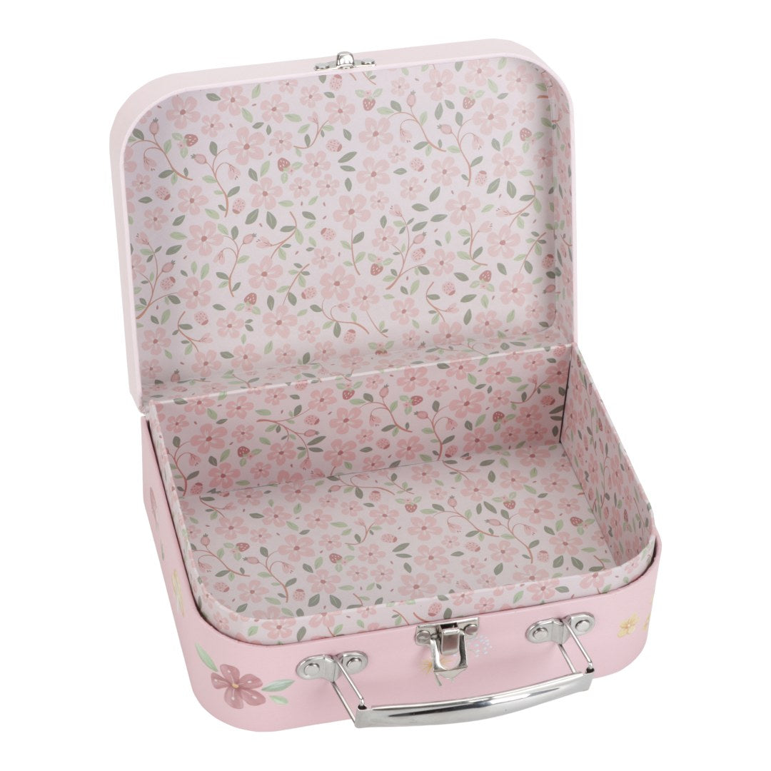 Personalisierter Kinderkoffer Fairy Garden Rosa mit Namen