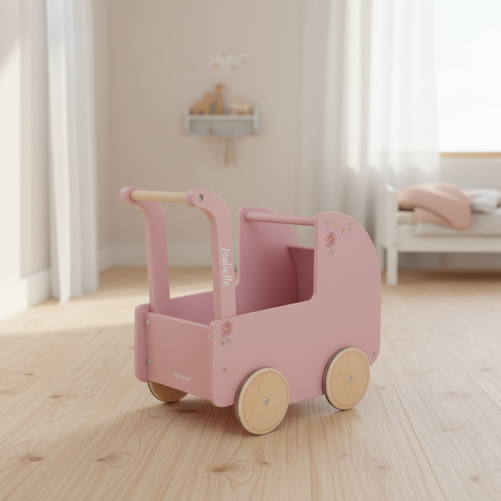 Puppenwagen Holz