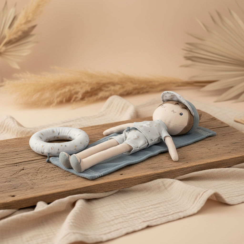 Cuddly Doll Jim Summer Edition - Soft Fabric Doll for Children