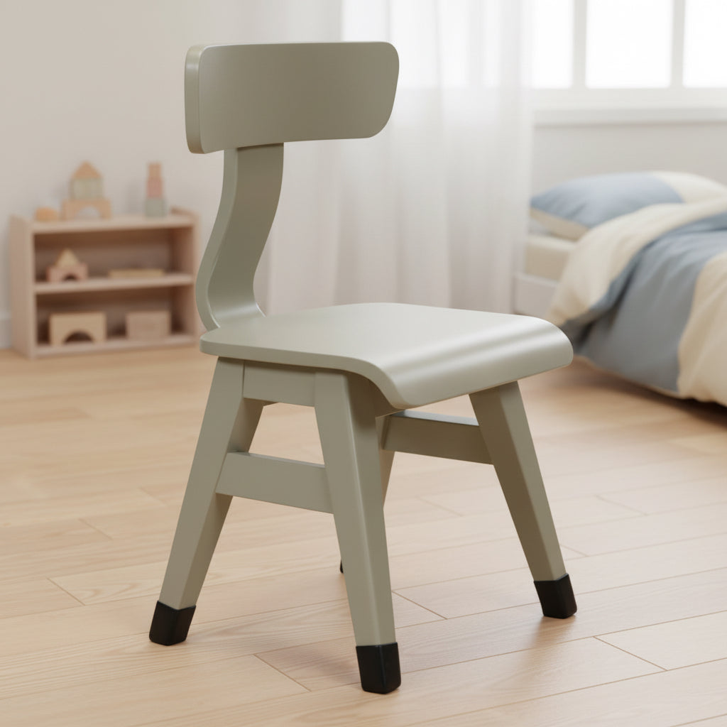 Chaise d'enfant en bois, Olive