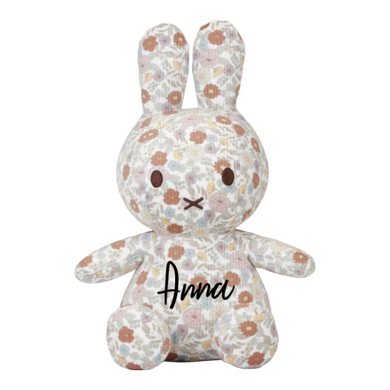 Plush Toy Miffy Rabbit Little Flowers 25 cm - Gift for Birth