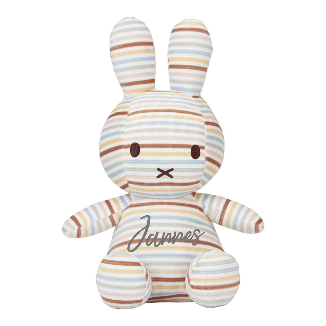 Cuddly bunny Vintage Sunny Stripes Allover, 35 cm x Miffy