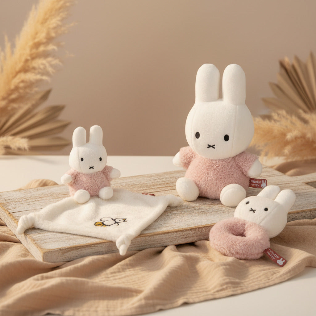 Coffret Cadeau Exclusif - Miffy Fluffy, Rose | Miffy x Tiamo