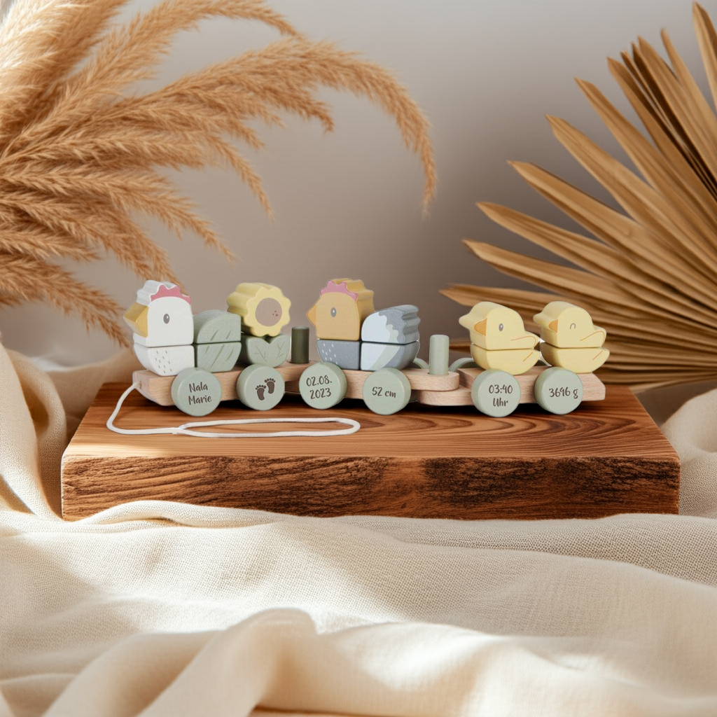 personalisierter-holzzug-huhn-kueken-kinderzimmer-lifestyle