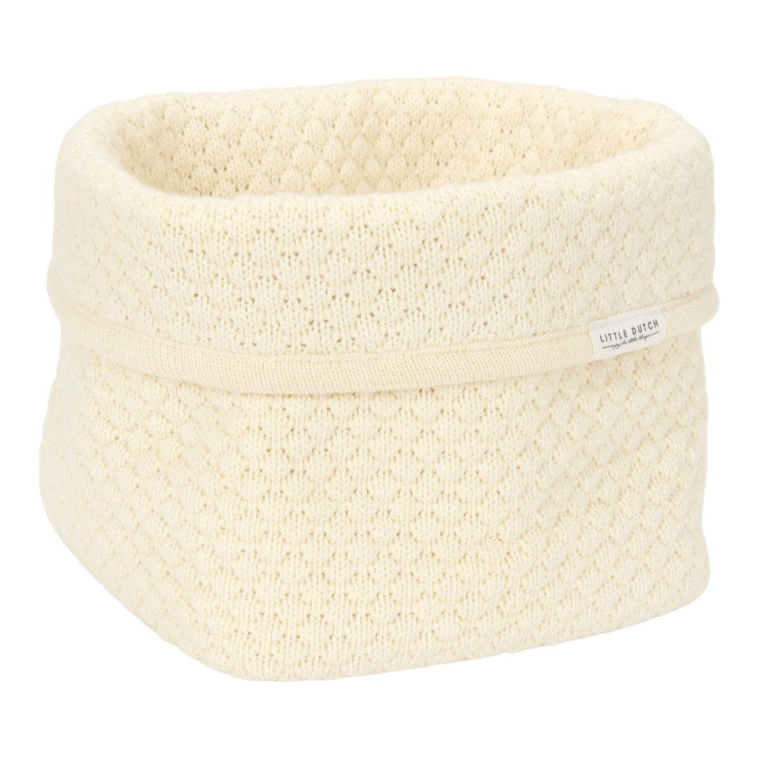 Petit panier d'allaitement brodé - Pure Soft White | Little Dutch
