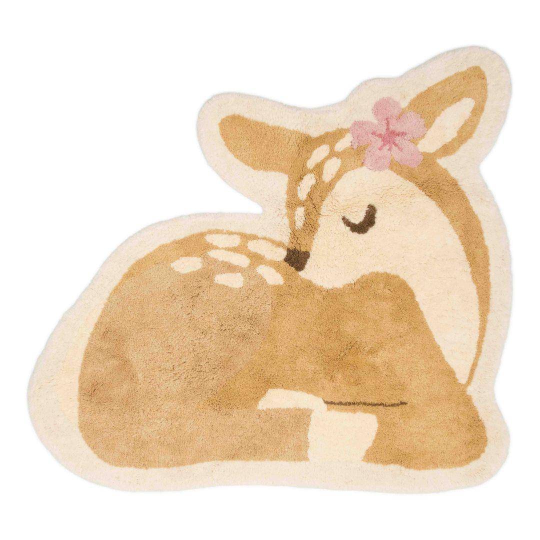 Tapis Cerf 103 x 110 cm - Jardin des Fées | Little Dutch
