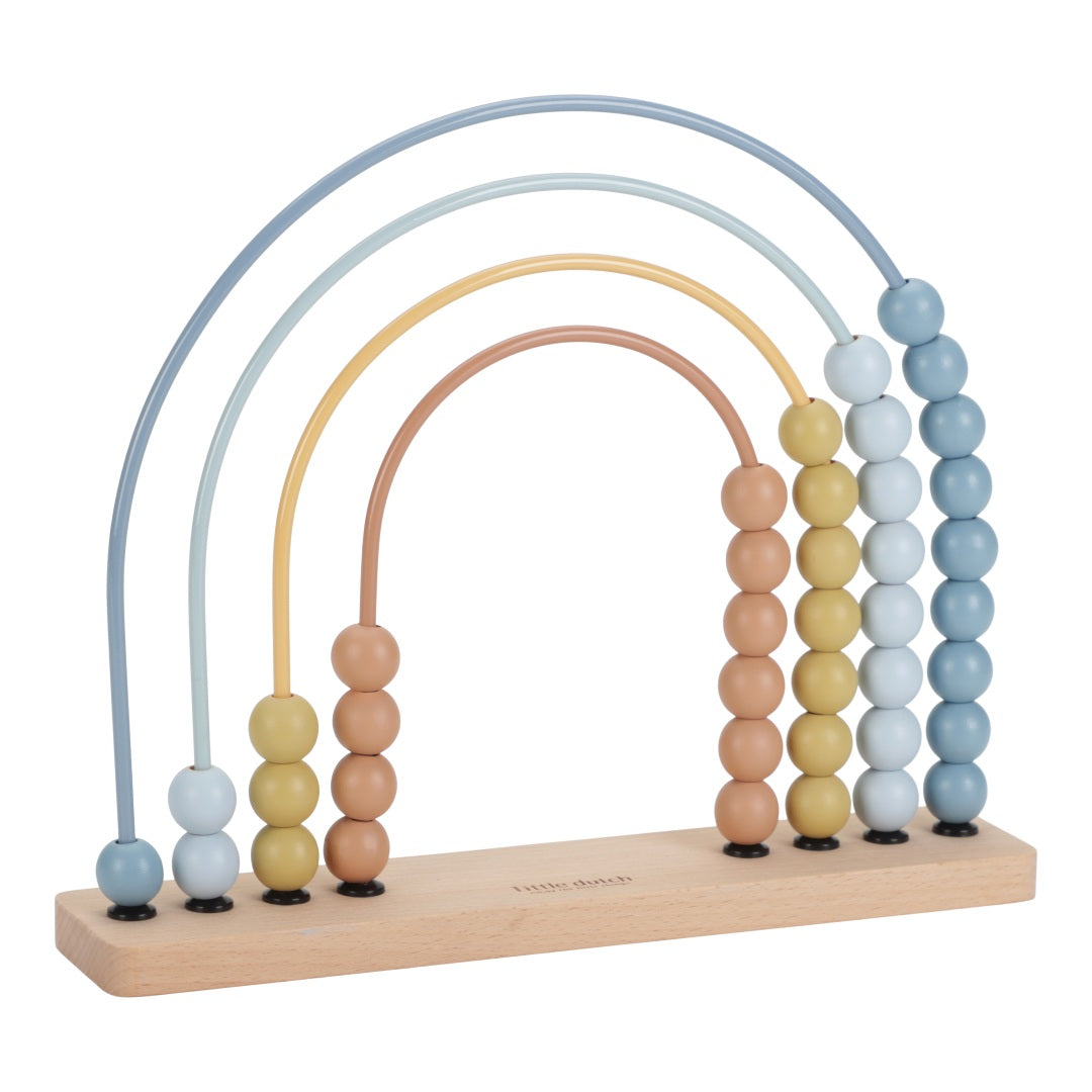 Regenbogen Abakus Forest Friends Blau – Lernspielzeug aus Holz