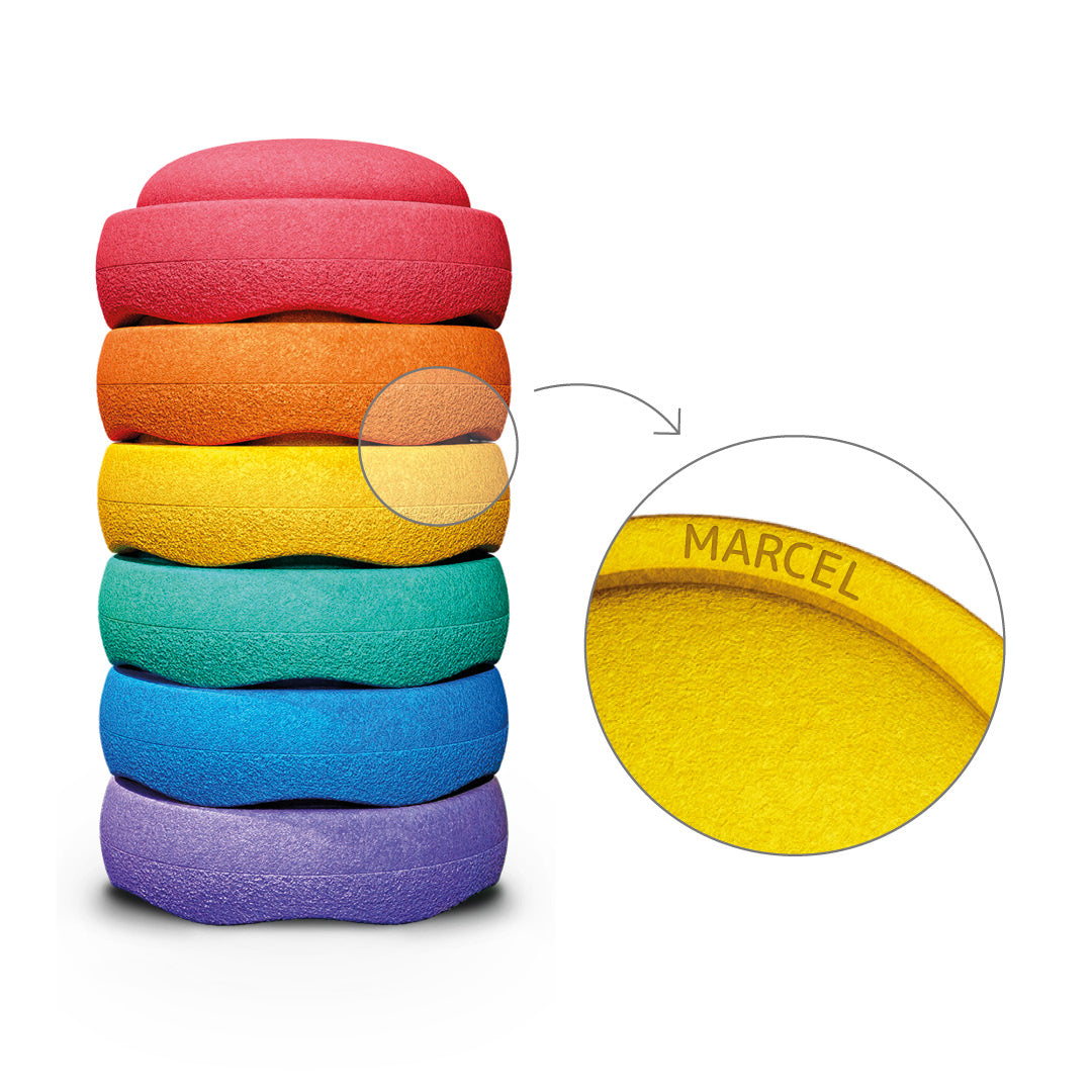 Stacking stone original set of 6 rainbow classic | stacking stone