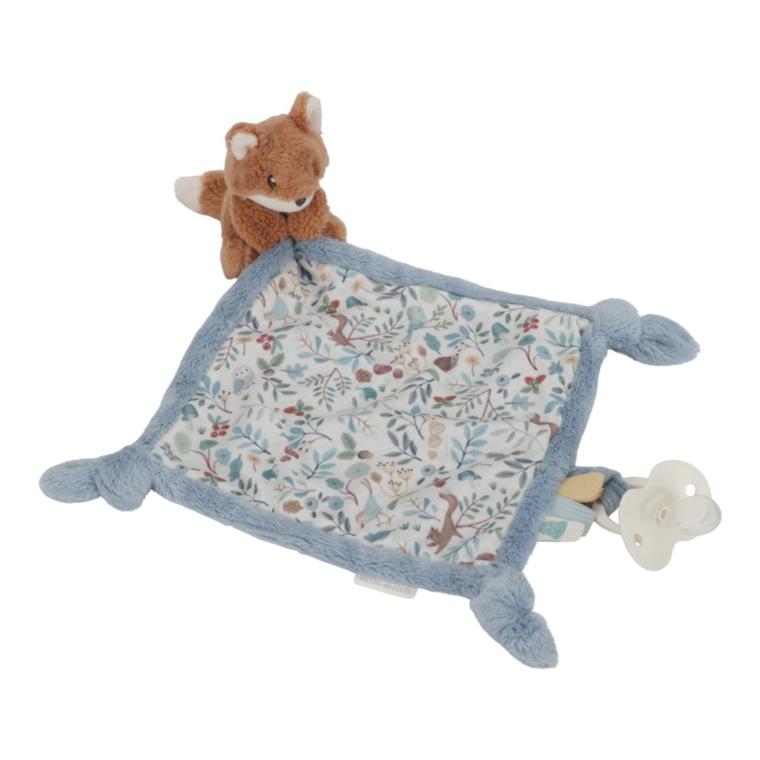 Snuggle blanket with fox print, Forest Friends