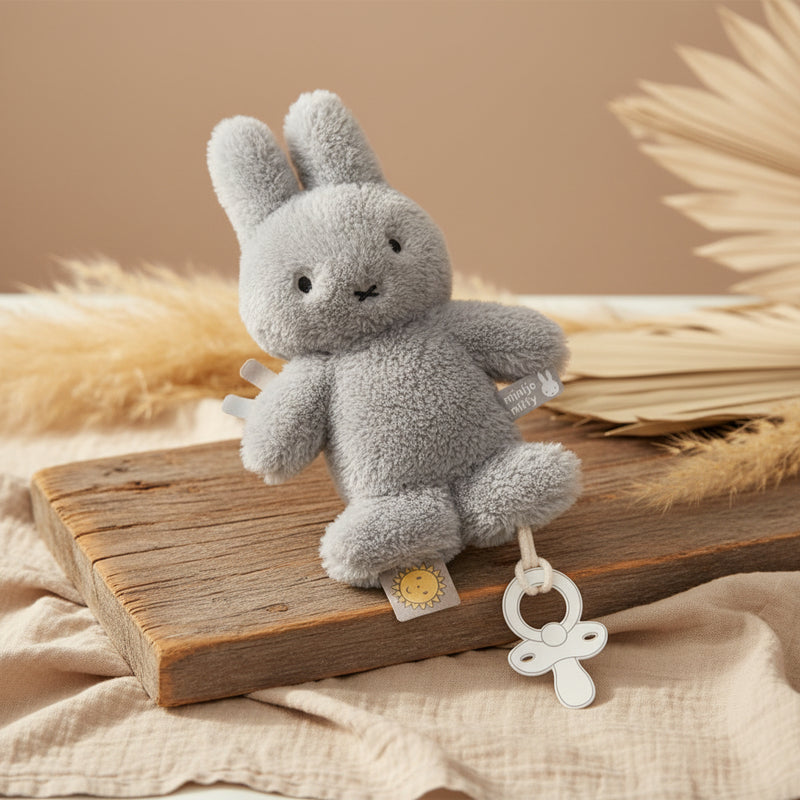 Schnullertuch Miffy Fluffy Blau für Babys
