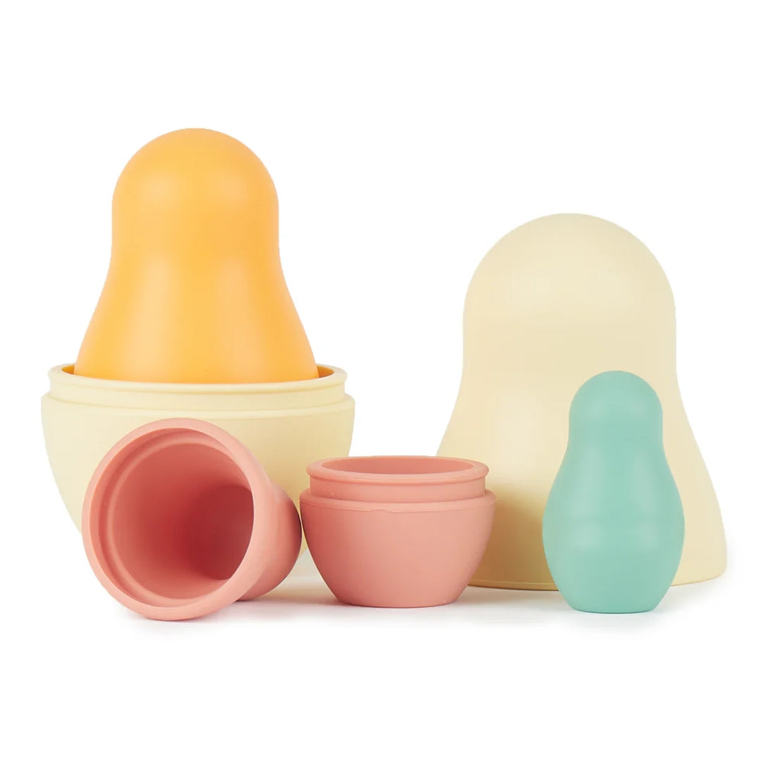 Matriochkas en silicone Tropical Vibes, 4 pièces | Bieco