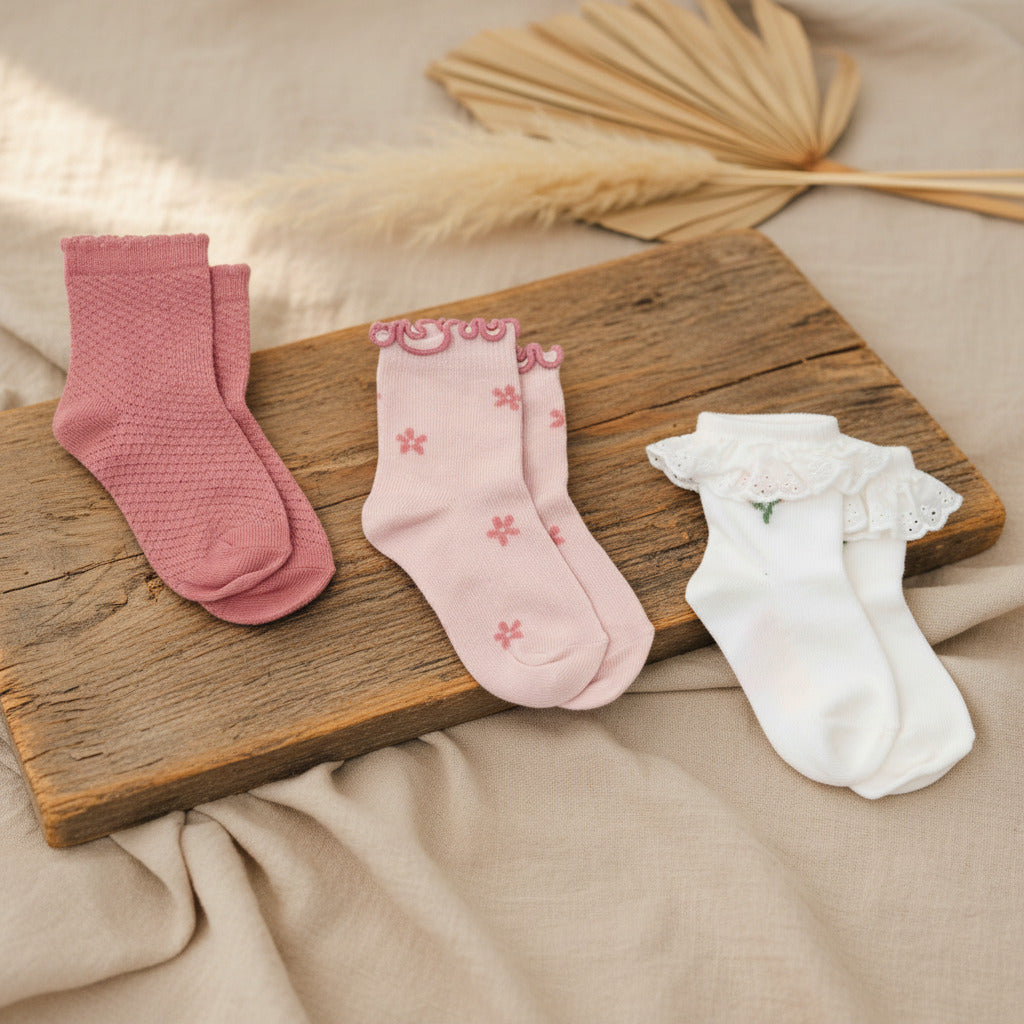 Lot de trois chaussettes multicolores - 17/19 = 6-12 mois | Little Dutch