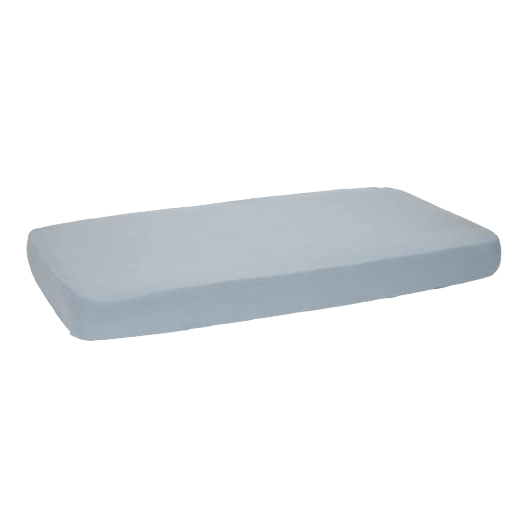 Spannbettlaken Wiege Pure Denim Blue 40 x 80 cm | Little Dutch