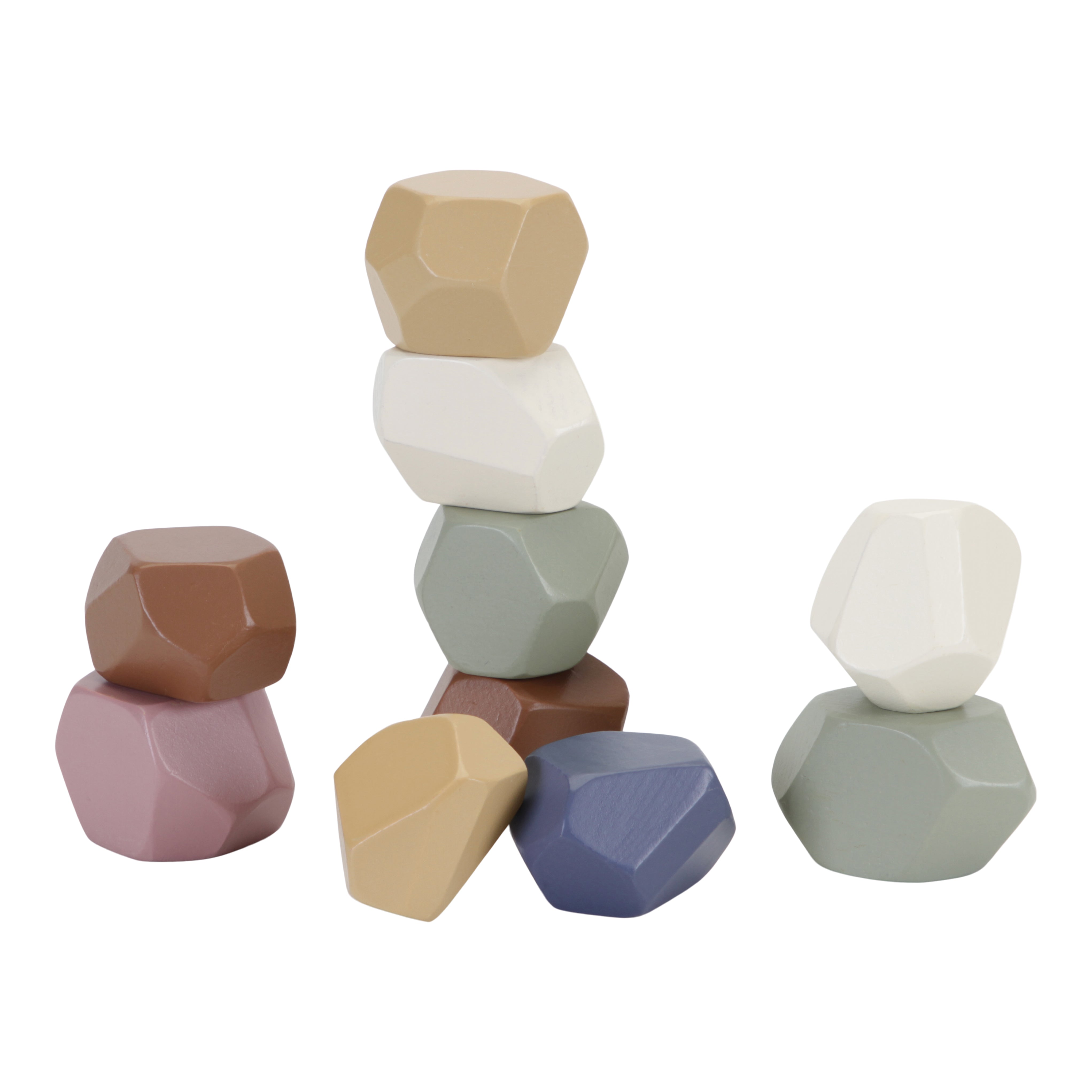 Wooden stepping stones for children