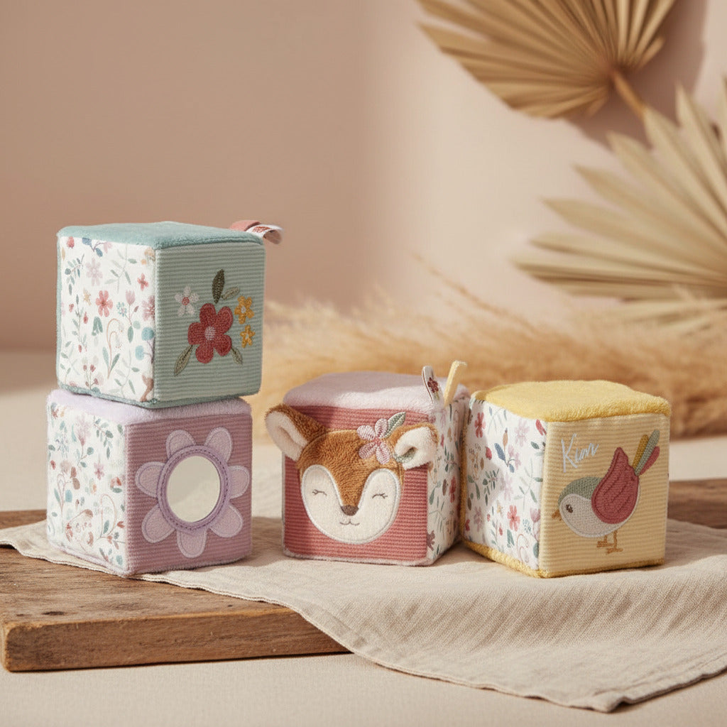Set de cubes en tissu Jardin des Fées