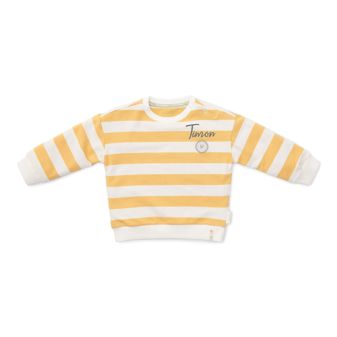 Pullover Sunny Yellow Stripes – Kinderpullover mit Streifen