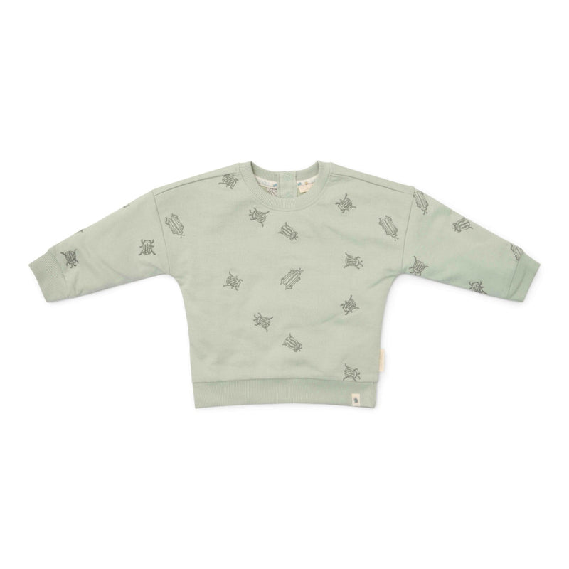 Sweat-shirt Forest Mint Bugs | Little Dutch