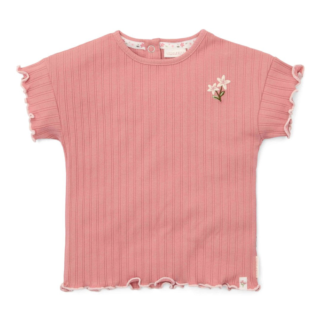 T-shirt à manches courtes rose blush | Little Dutch