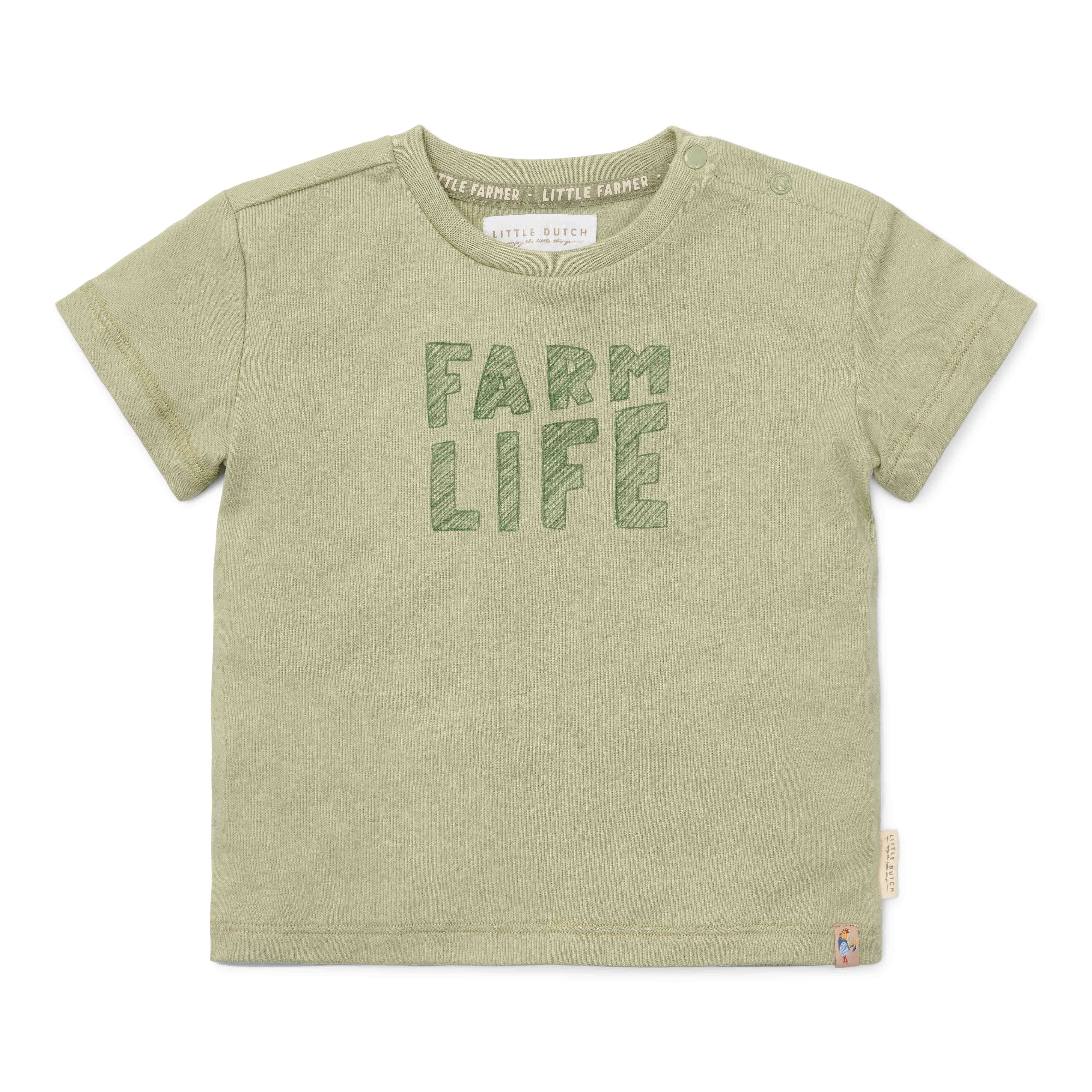 Short Sleeve T-Shirt Green for Babies and Children
