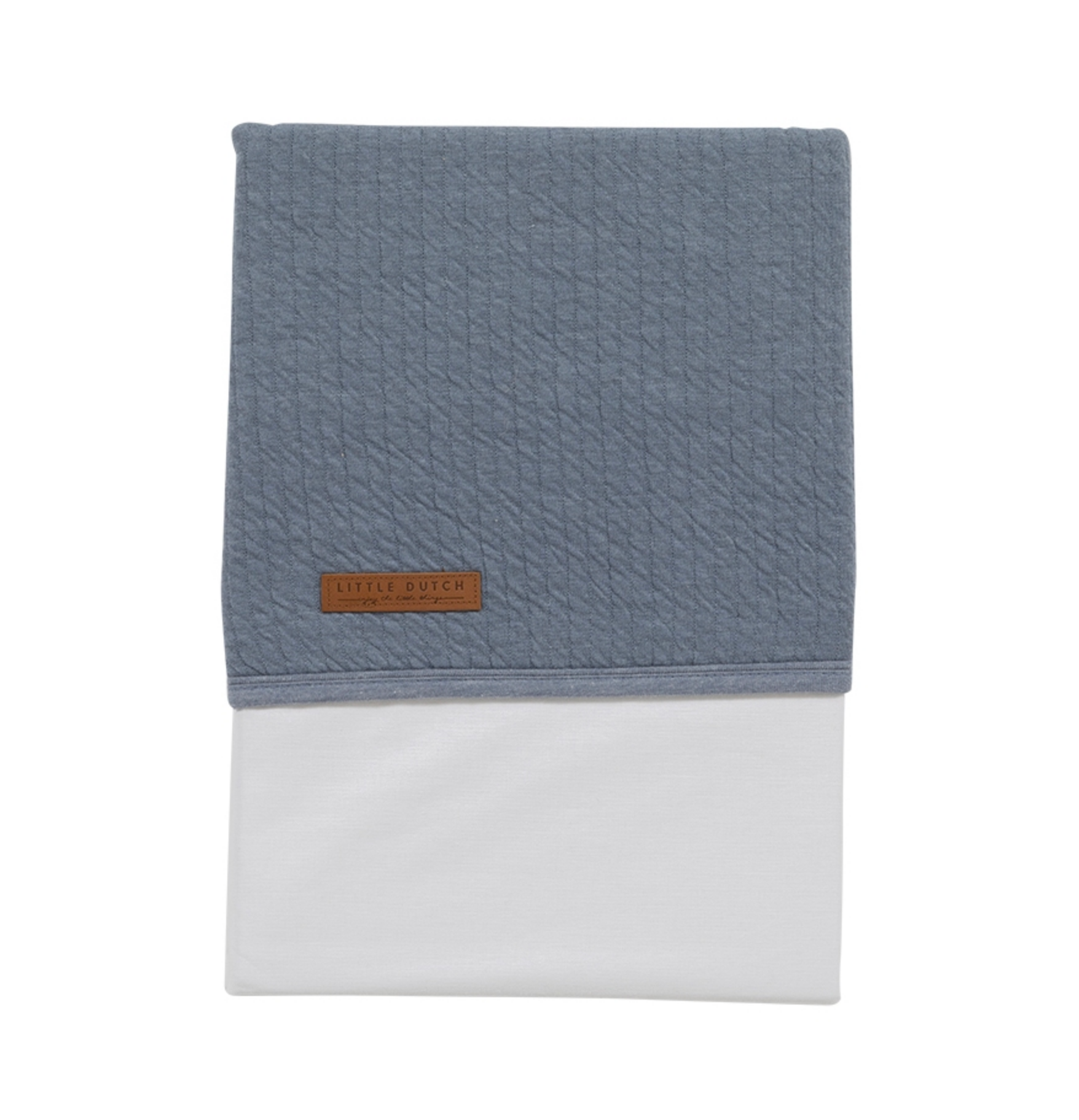 Wiegenlaken Pure, blau | Little Dutch
